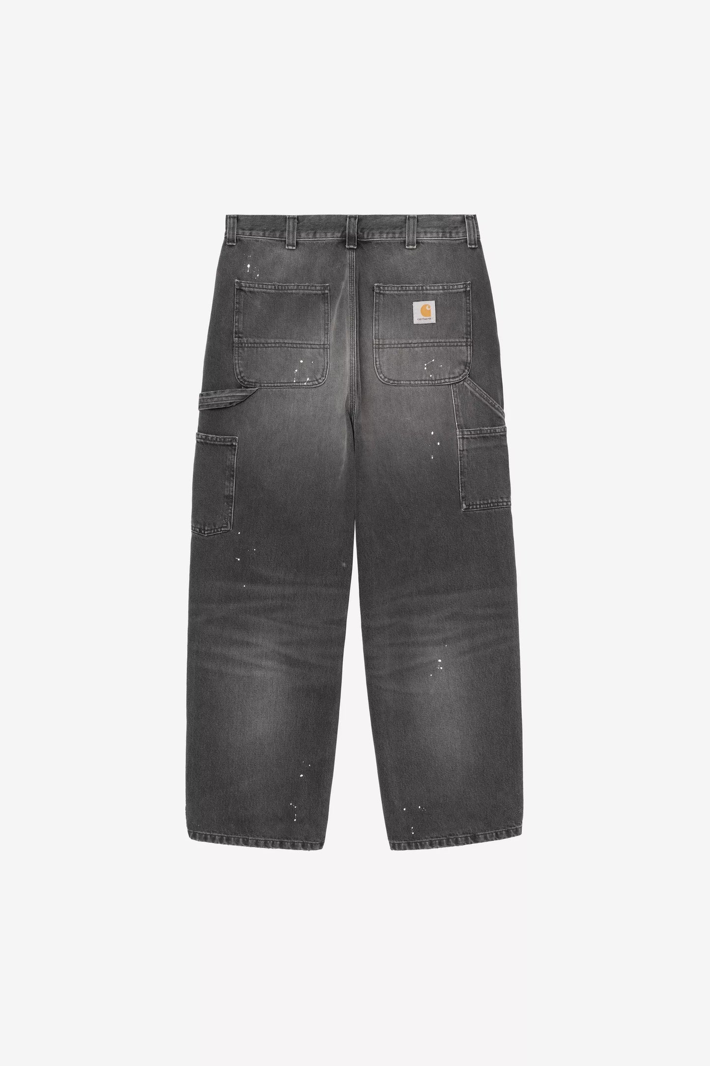 Pantalone Carhartt Wip blue Destroy Wash Splatter da Uomo i037031 single knee