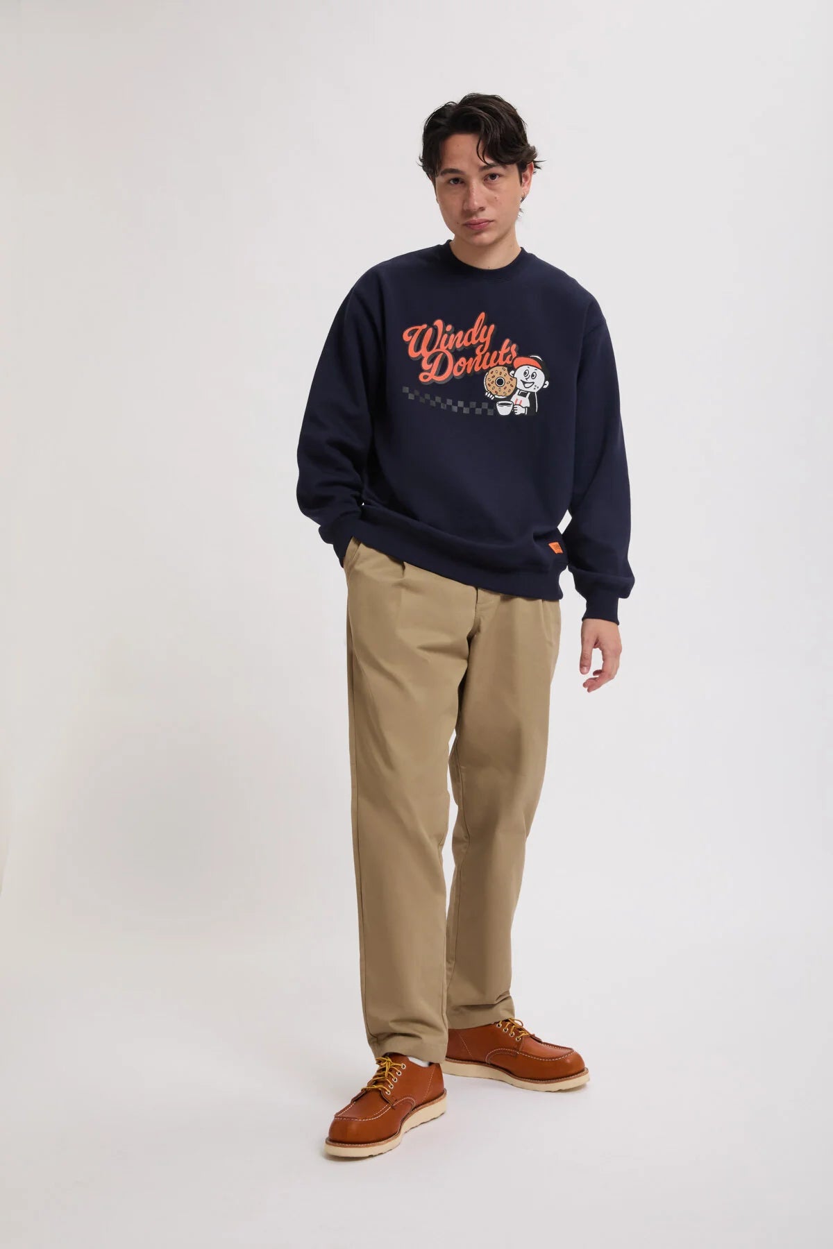 Felpa Universal Overall Navy da Uomo U2633250 WINDY JR DONUT SWEAT