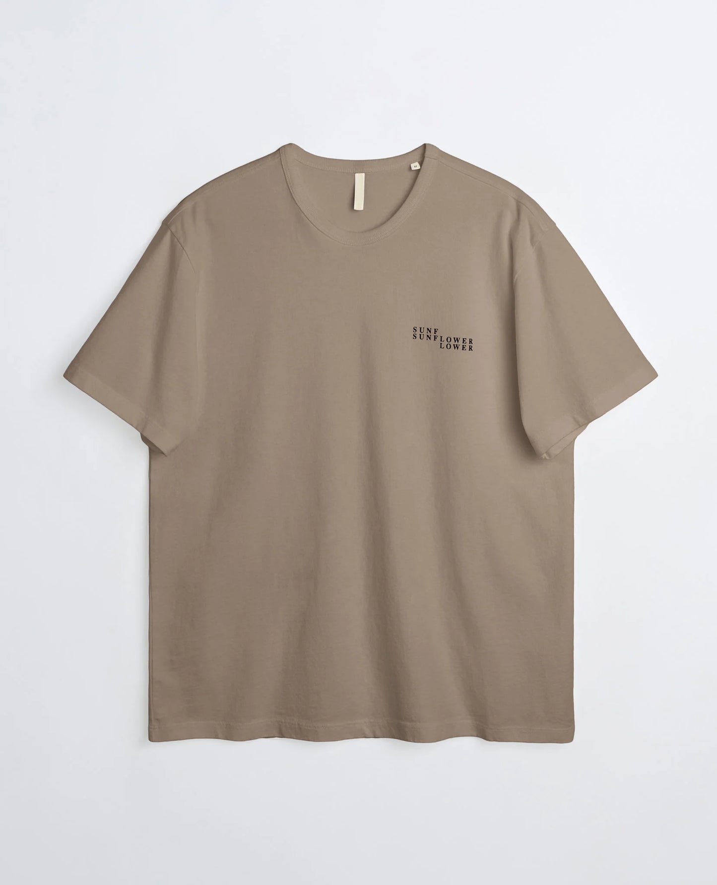 T-Shirt Sunflower Taupe da Uomo logo tee