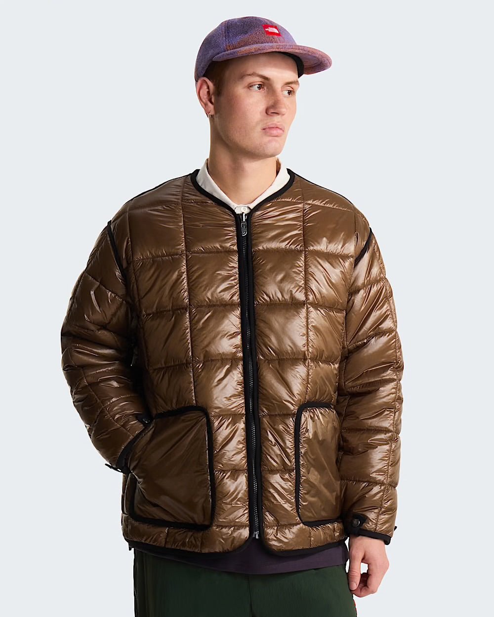Giubbotto The North Face Smokey Brown da Uomo nf0a8hdhu1a1 tnf redbox