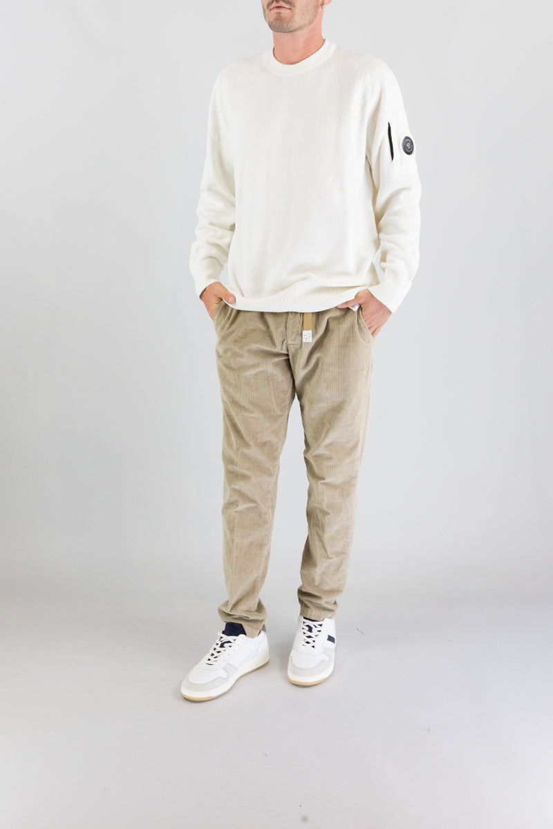 Maglia Cp Company Gauze White da Uomo 21cmkn085a 110149a