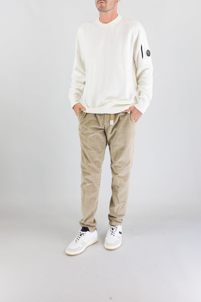 Maglia Cp Company Gauze White da Uomo 21cmkn085a 110149a