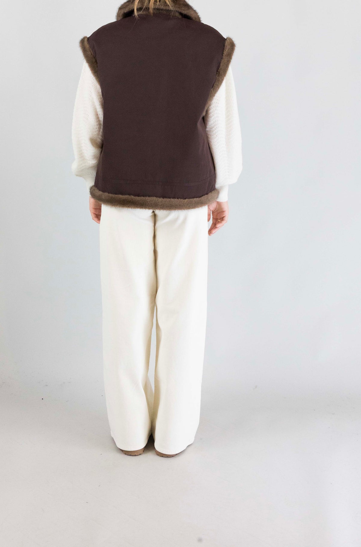 Giubbotto Mc2 Saint Barth Dark Brown da Donna hesketh wax fur
