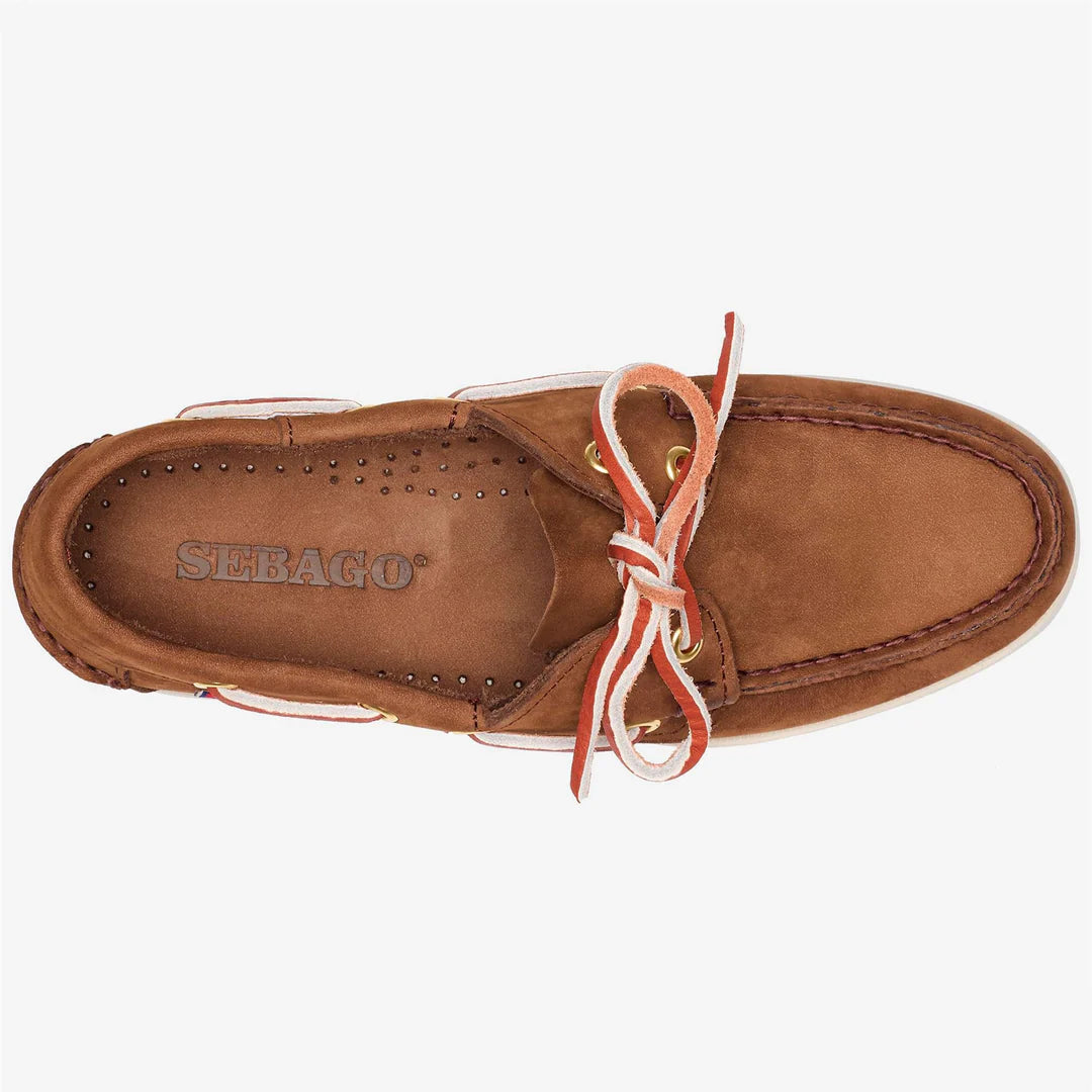 Scarpa Sebago Ac0 Brown Dk Yellow da Donna 74121sw portland nubuck