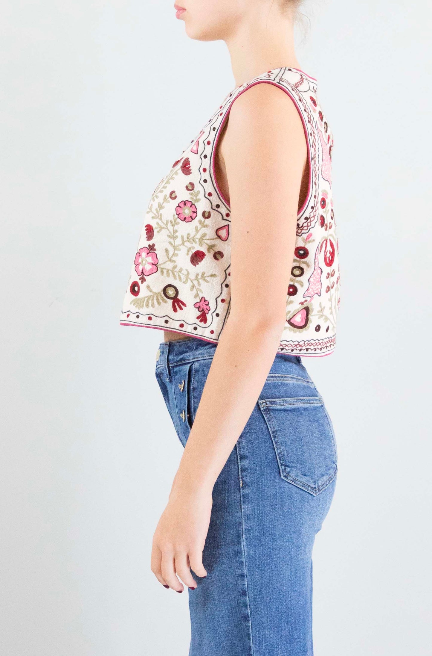 Gilet Maison Hotel Rosa da Donna freak folk lola