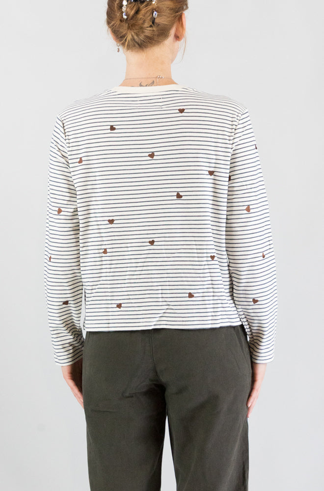 T-Shirt Des Petits Hauts Coeur Cognac da Donna josephine