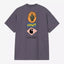 T-Shirt Carhartt Wip Shady Purple da Uomo i036902 stacked grapes