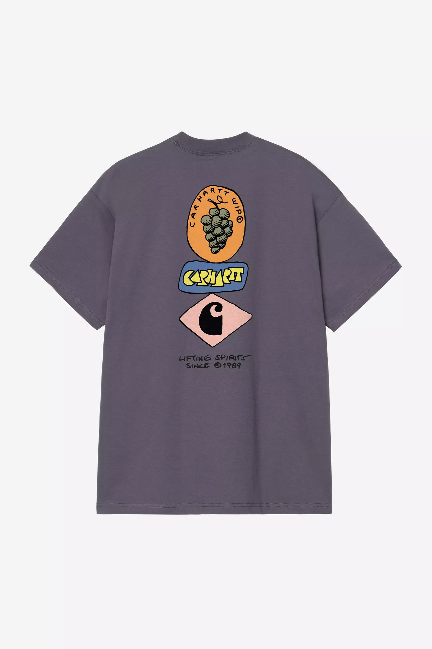 T-Shirt Carhartt Wip Shady Purple da Uomo i036902 stacked grapes