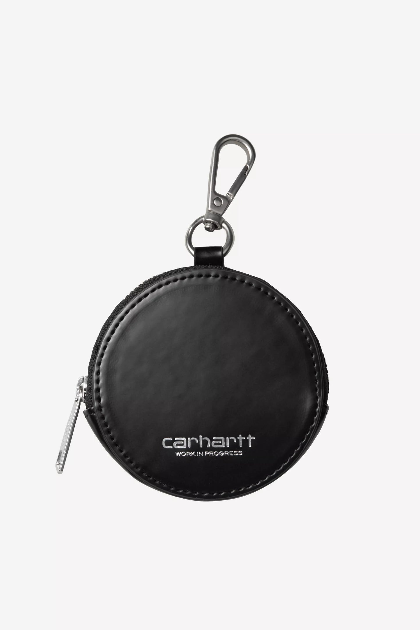 Portafogli Carhartt Wip Black Silver da Uomo i036887 script coin