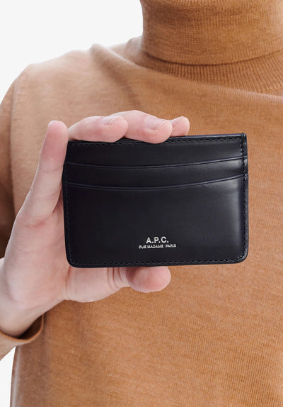 Portacarte Apc Noir da Uomo pxawv h63028 porte cartes andre