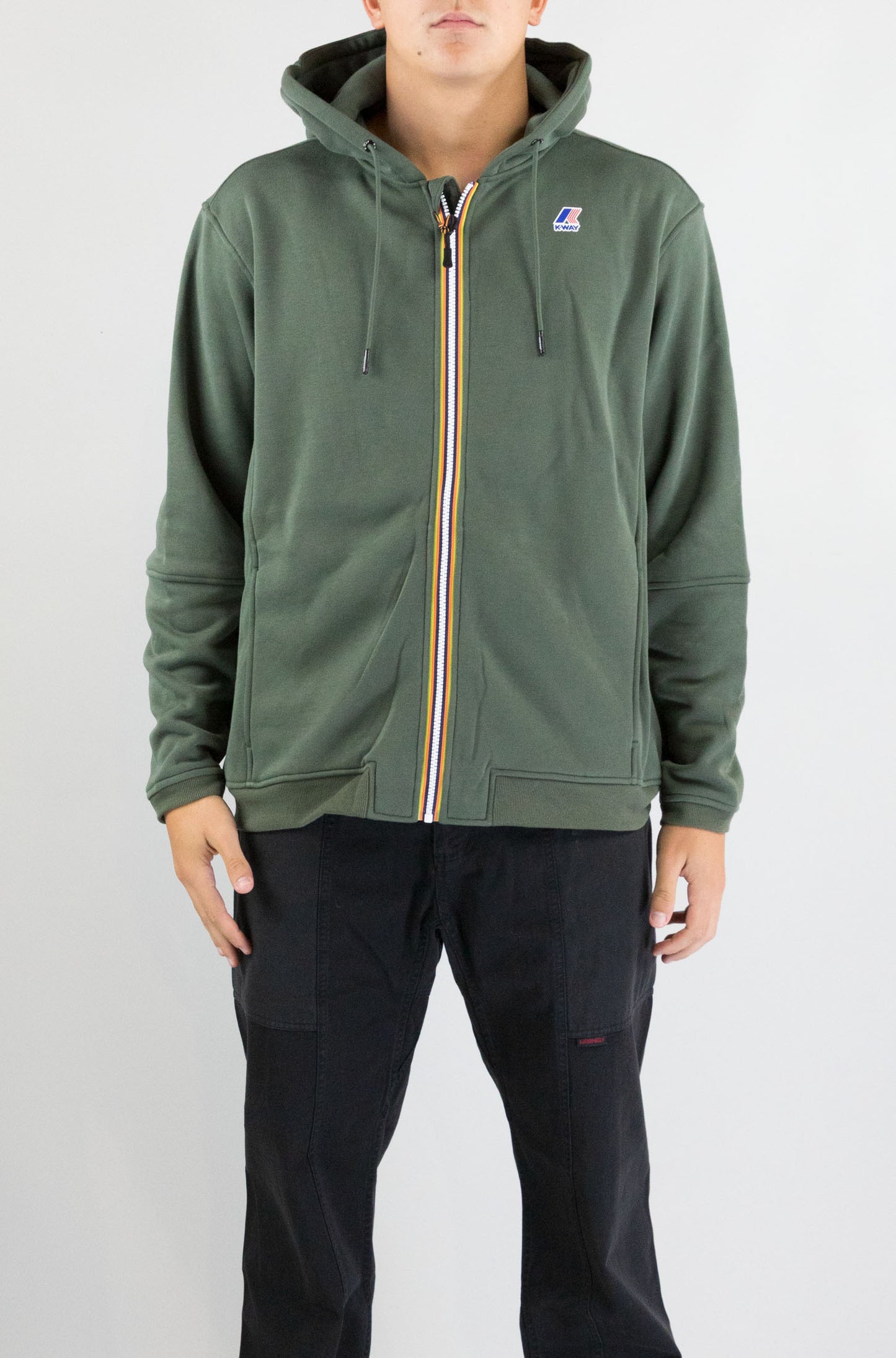 Felpa Kway Wmr Green Blackish da Uomo k4147lw prosper brushed