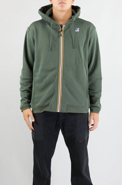 Felpa Kway Wmr Green Blackish da Uomo k4147lw prosper brushed