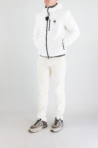 Giubbotto Blauer Bianco da Uomo 25wbluc03074 006355 wave