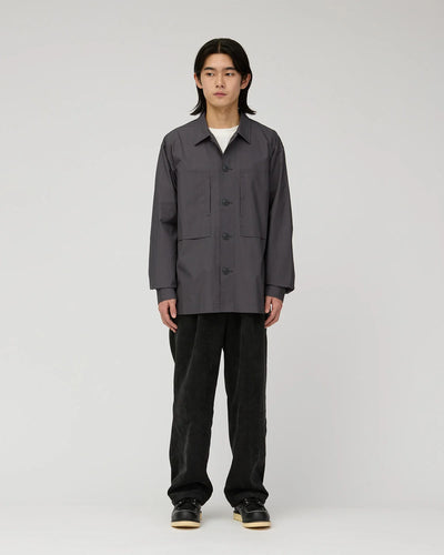Camicia Snow Peak Charcoal da Uomo cotton ripstop