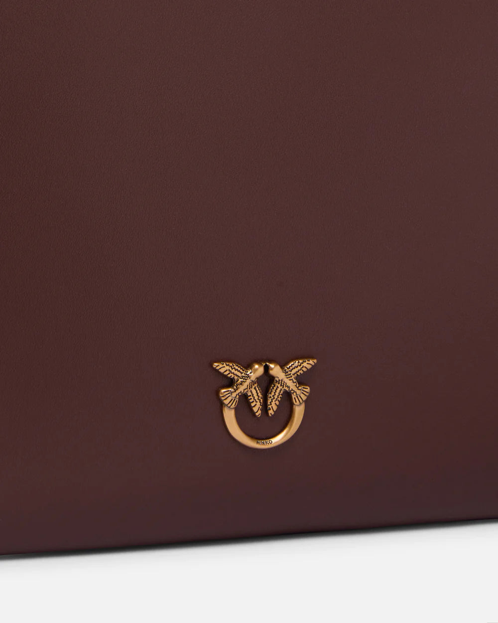 Borsa Pinko Burgundy da Donna flat classic vitello seta