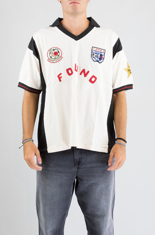 T-Shirt Found Cream Black da Uomo tt01012