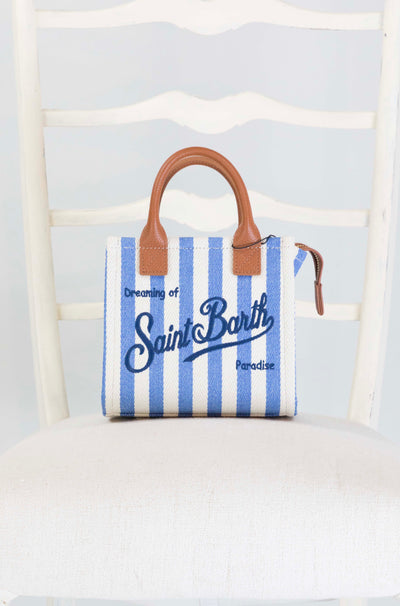 Borsa Mc2 Saint Barth 3619 Stripes Leather     da Donna vanity bag mini
