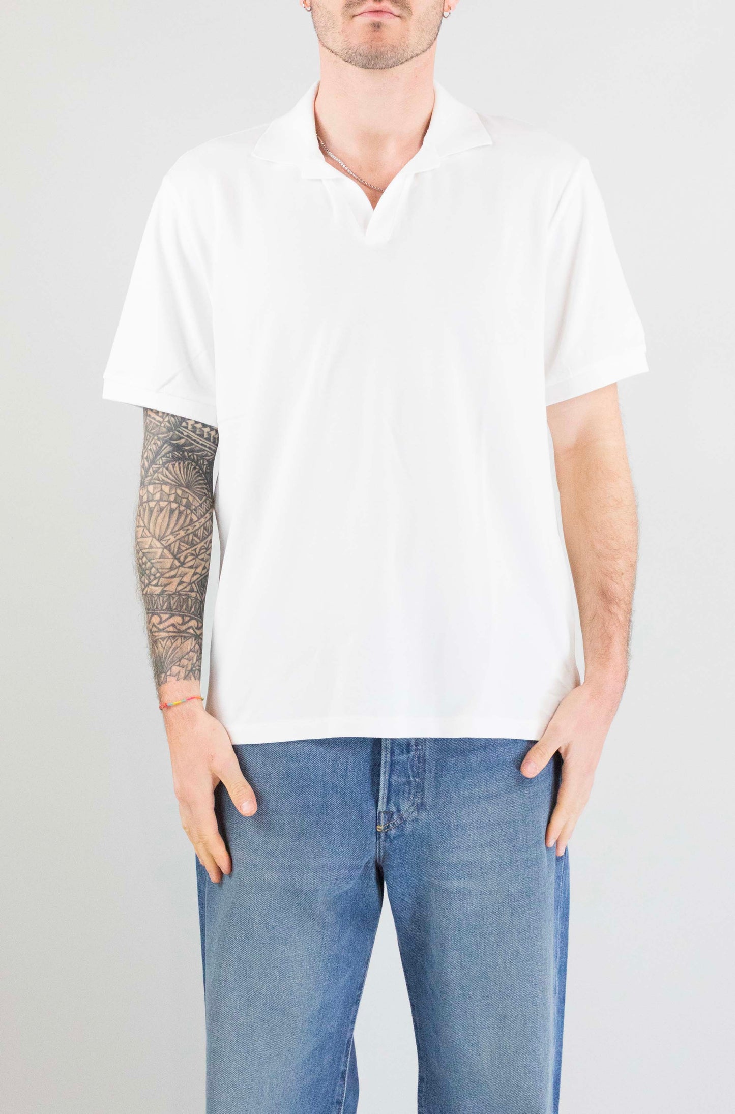 Polo Mc2 Saint Barth White da Uomo charles