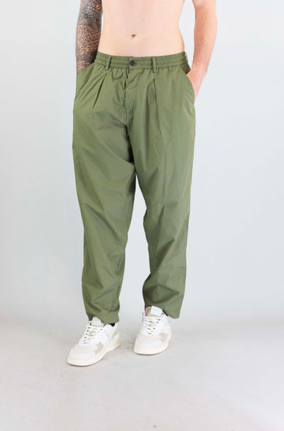 Pantalone Universal Work Olive da Uomo 34143 poly tech pleated track