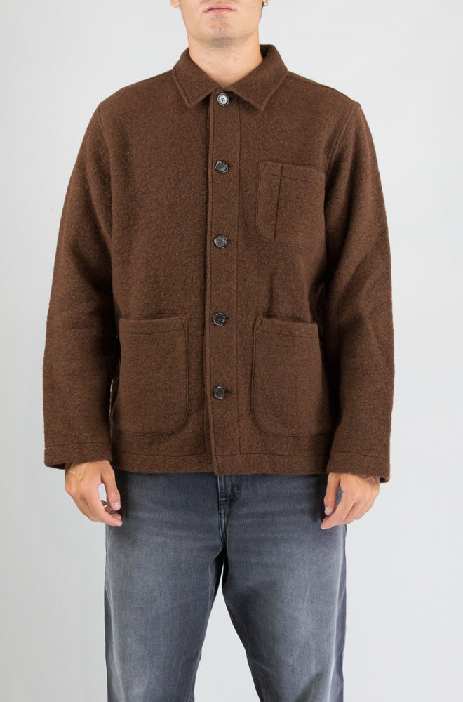 Giubbotto Universal Work Cacao da Uomo 00017 wool fleece field