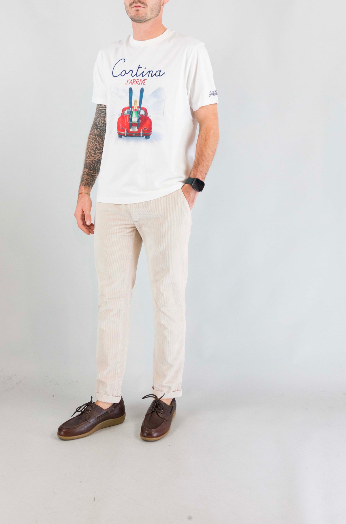 T-Shirt Mc2 Saint Barth Cortina J Arrive da Uomo arnott warm