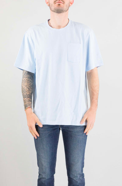 T-Shirt Mc2 Saint Barth Light Blue da Uomo bakewell t00132 piquet