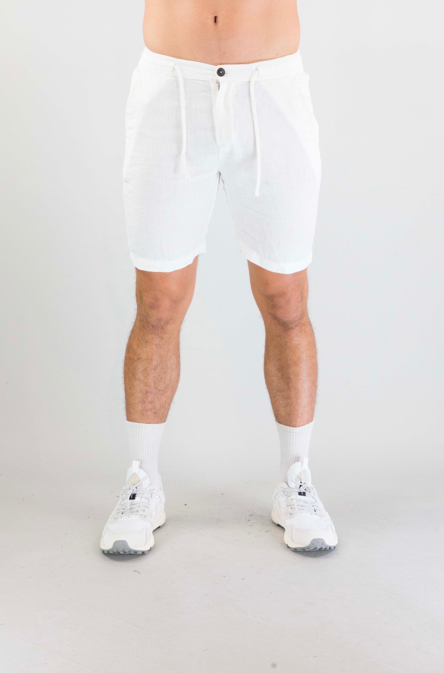 Pantalone Roy Roger’S Heavy Linen Dyed White da Uomo rru90302p4230569