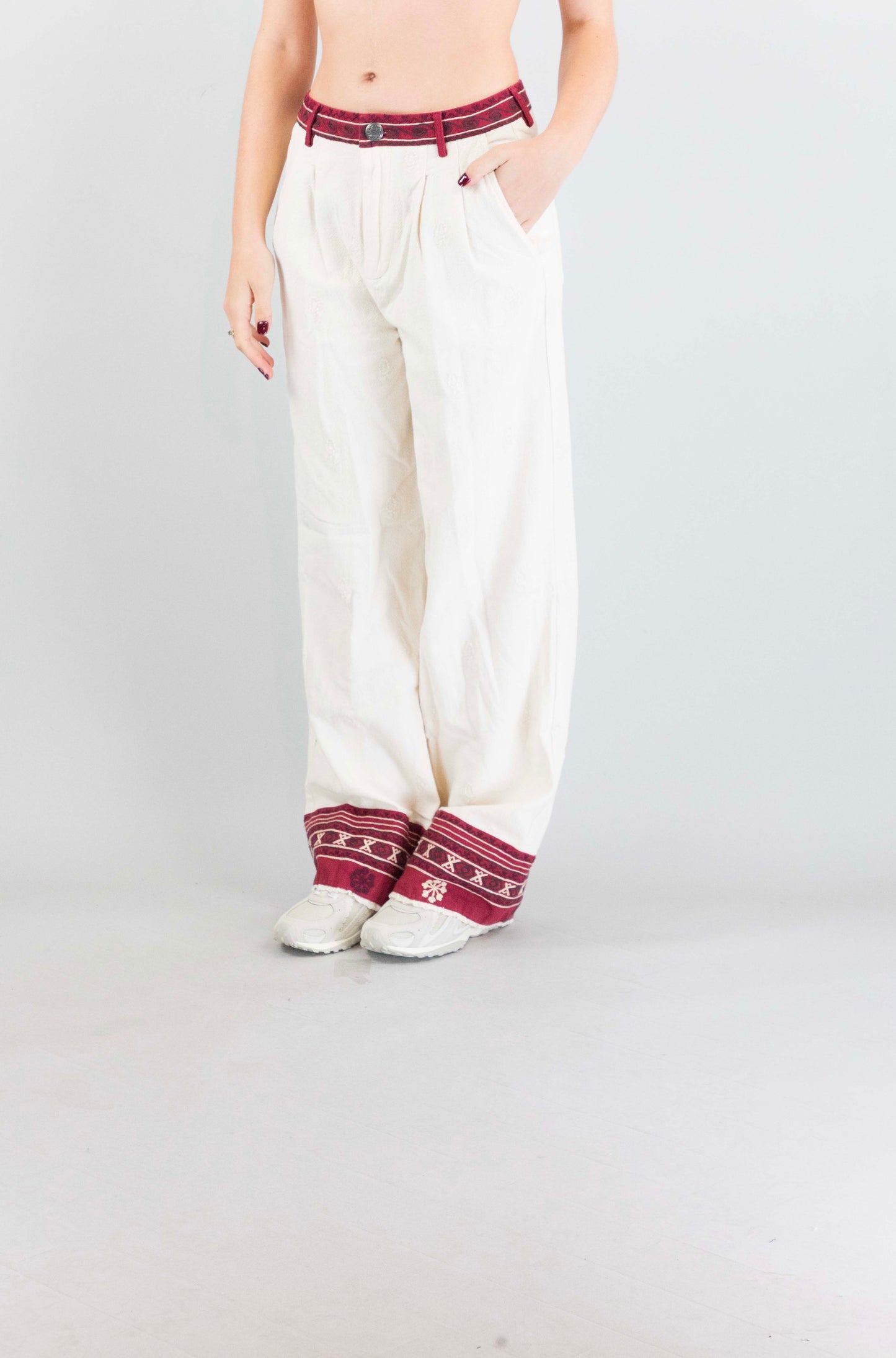Pantalone Maison Hotel Burgundy da Donna folklorique gilberto