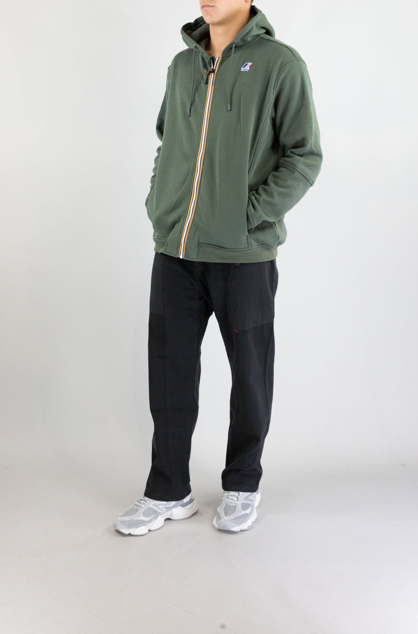 Felpa Kway Wmr Green Blackish da Uomo k4147lw prosper brushed