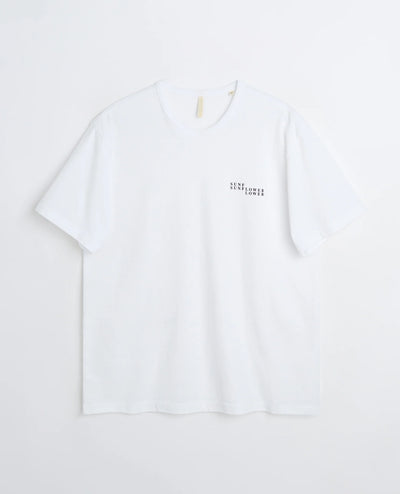 T-Shirt Sunflower White da Uomo logo tee