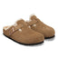 Scarpa Birkenstock dark Tea da Uomo 1032432 Boston pelliccia di agnello