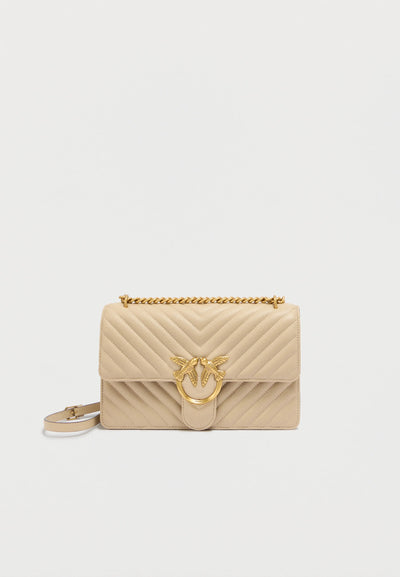 Borsa Pinko Beige C50q da Donna love one classic nappa chevron 100941a0gk
