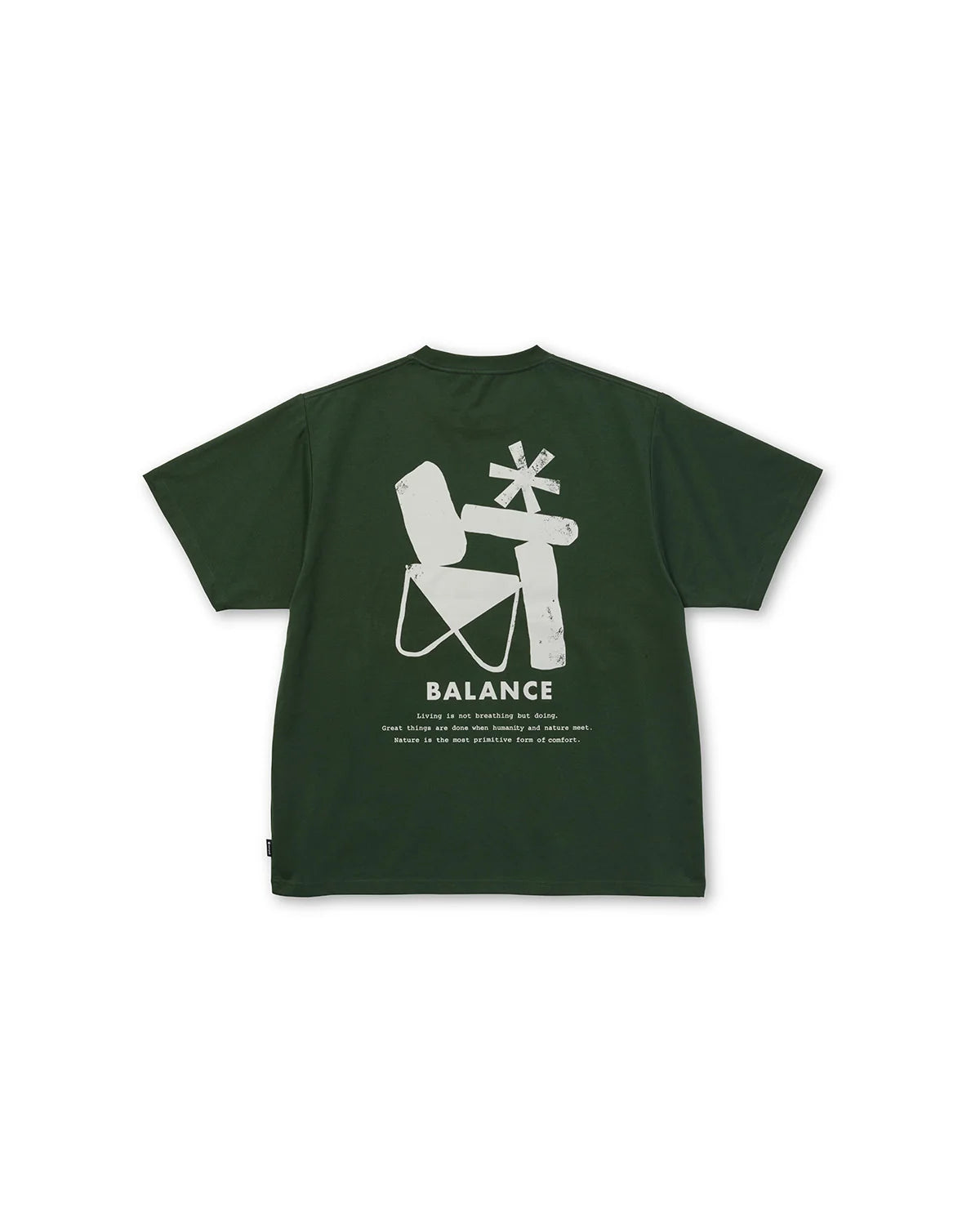 T-Shirt Snow Peak Dark Green da Uomo elemental balance