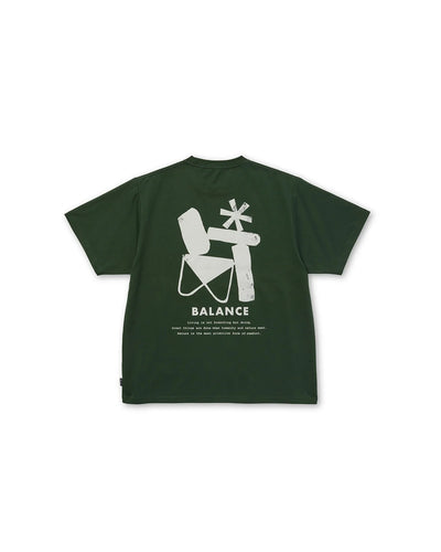 T-Shirt Snow Peak Dark Green da Uomo elemental balance