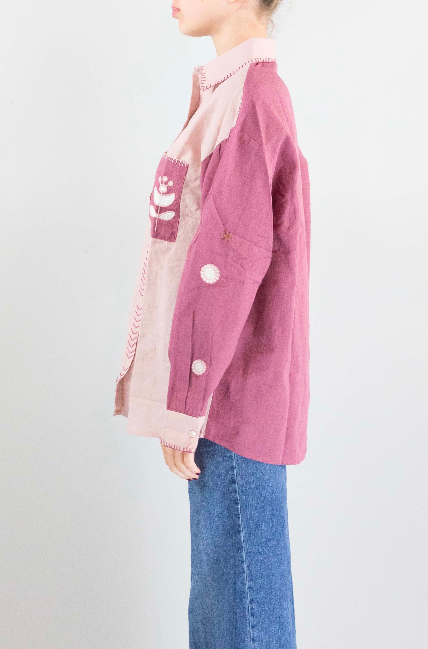 Camicia Louizon Pink Purple da Donna dalka