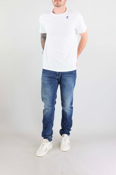 T-Shirt Kway 001 White da Uomo k7142kw leonide