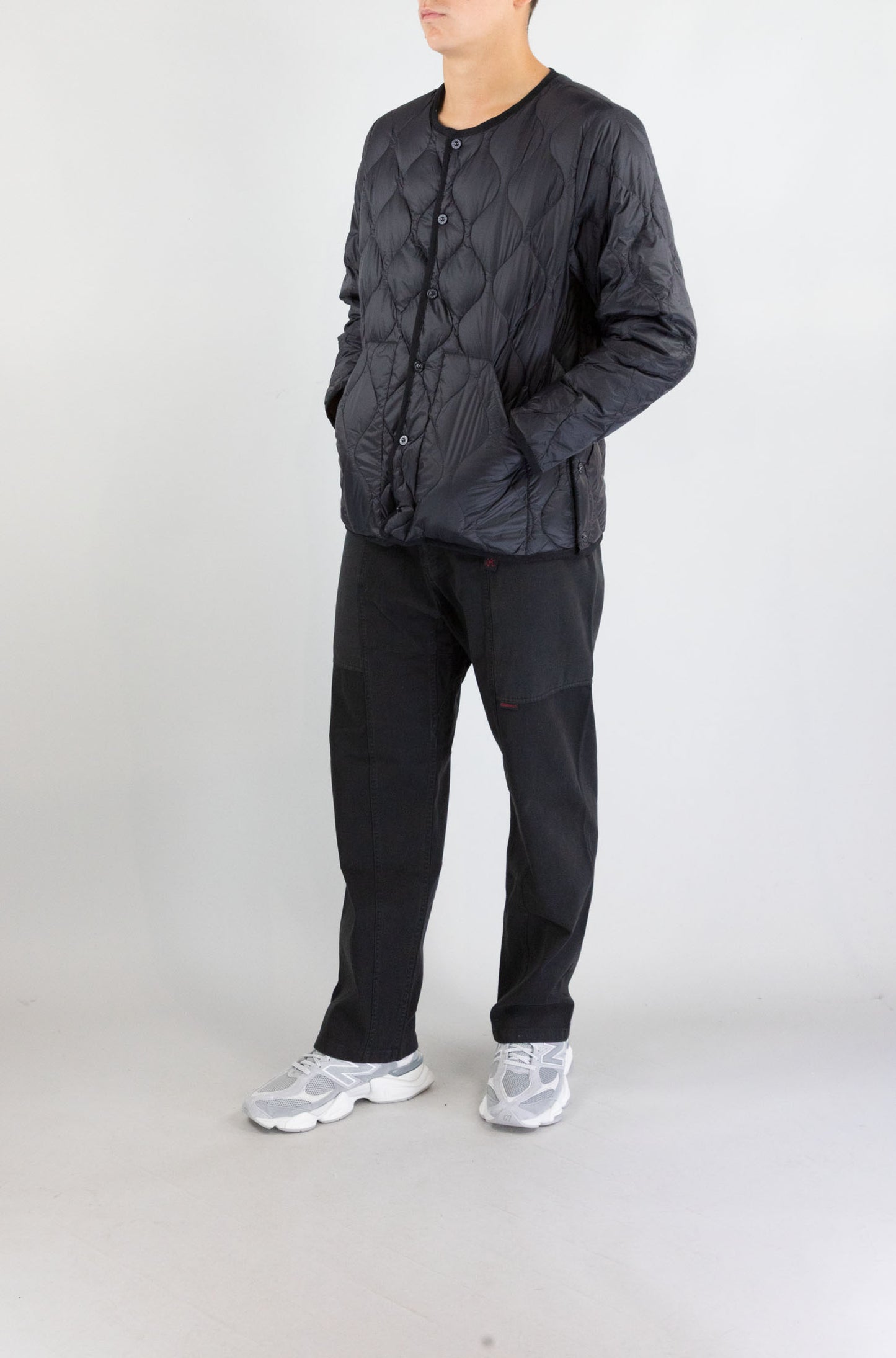 Giubbotto Taion Black da Uomo 104alsbml1 military crew neck