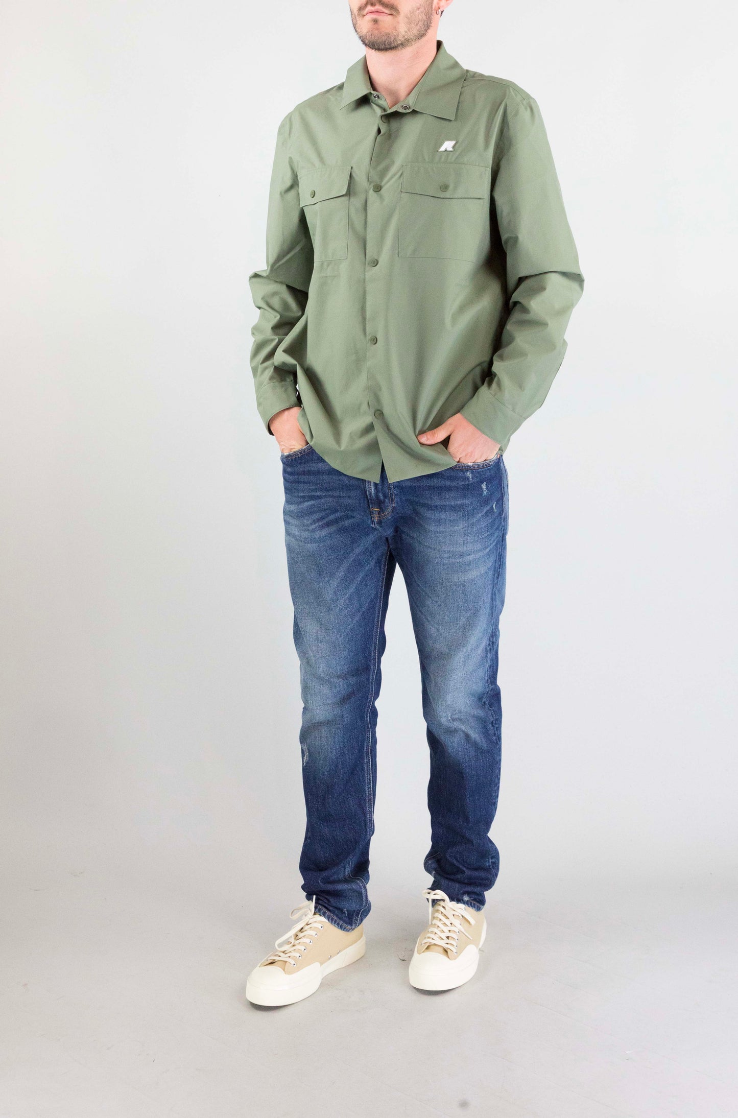 Giubbotto Kway V15 Green Lichen da Uomo k5138mw