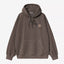 Felpa Carhartt Wip Tobacco da Uomo i029523 hooded vista