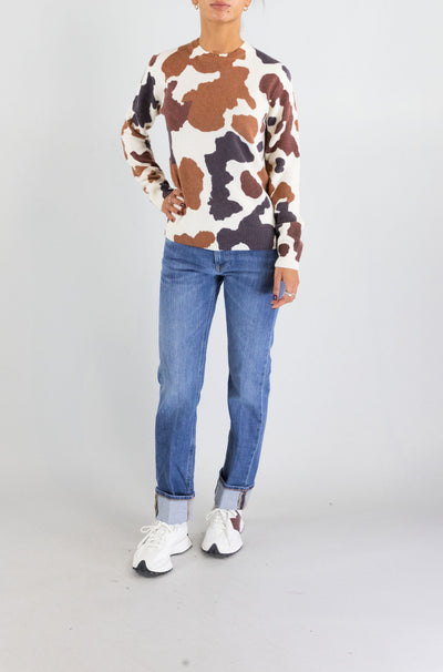 Maglia Mc2 Saint Barth Cow Skin da Donna new queen print