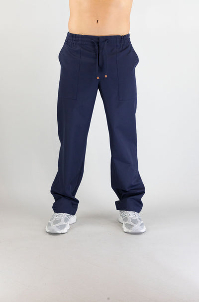 Pantalone Drole De Monsieur Navy da Uomo pantalon elastique laine bp197 pl127