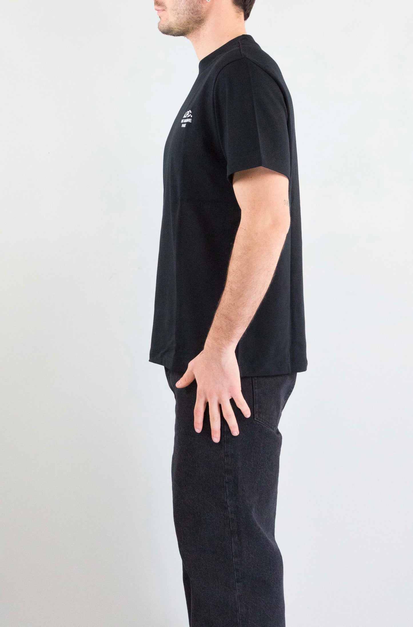 T-Shirt Apc Noir Blanc da Uomo cohbu m26388 standard rue madame gots