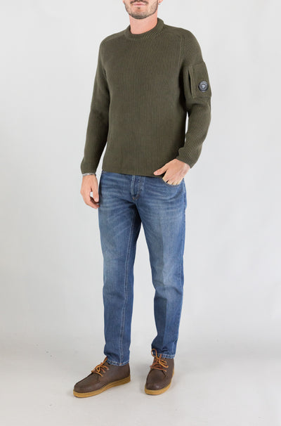 Maglia Cp Company Ivy Green da Uomo 21cmkn101a 006608a