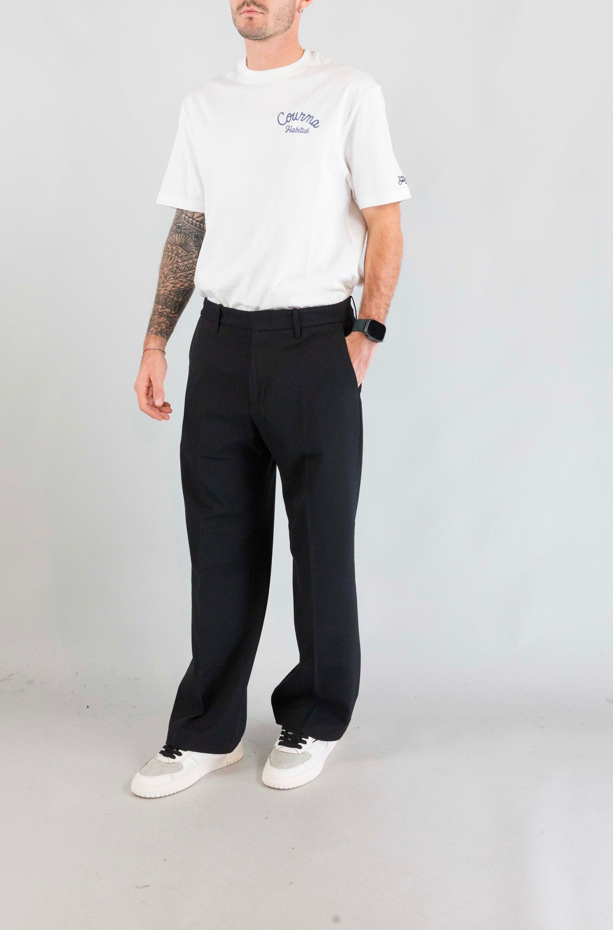 Pantalone Nine In The Morning Nero da Uomo colt straight