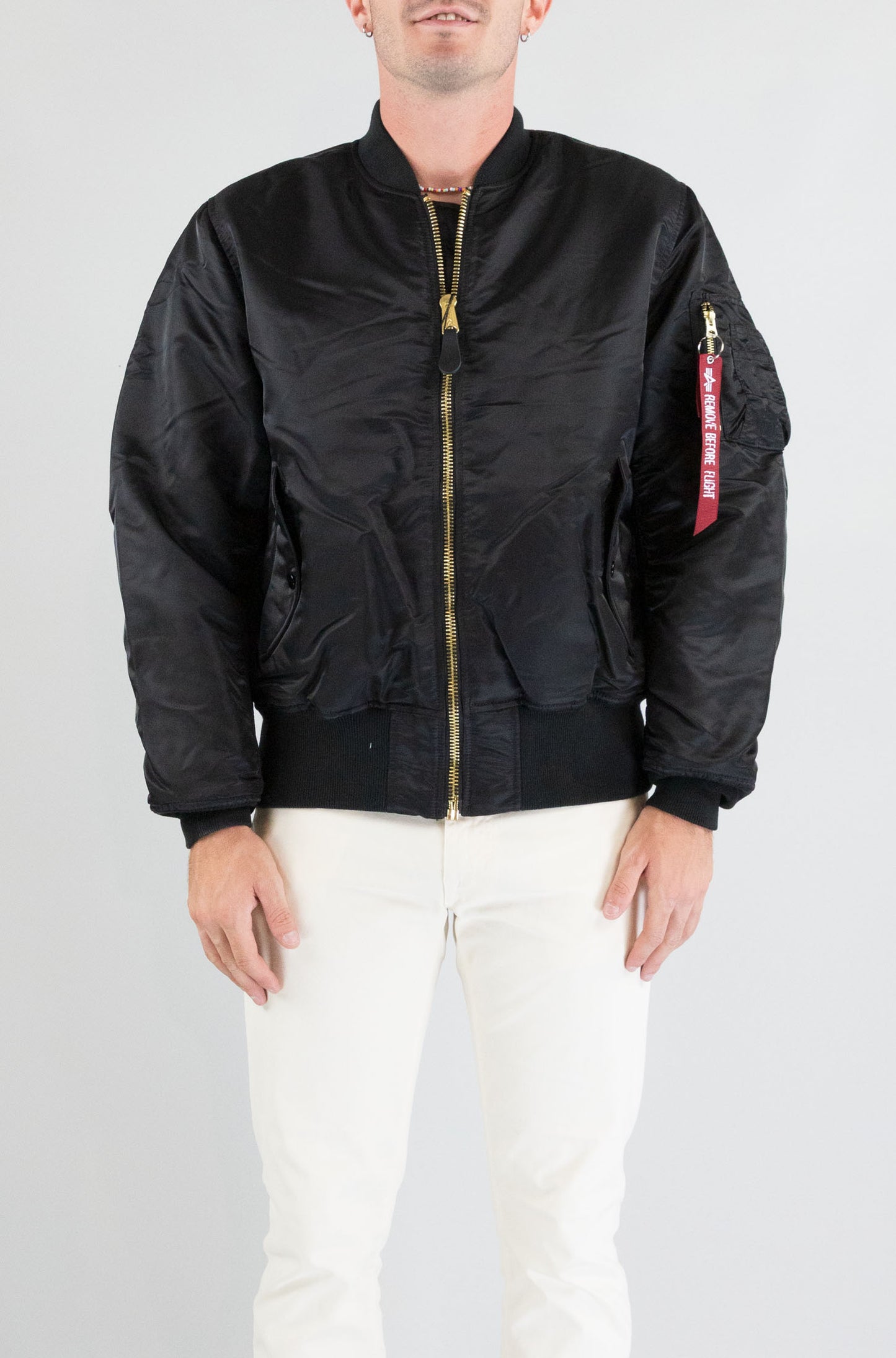 Giubbotto Alpha Industries Black da Uomo f100101 ma-1 heritage