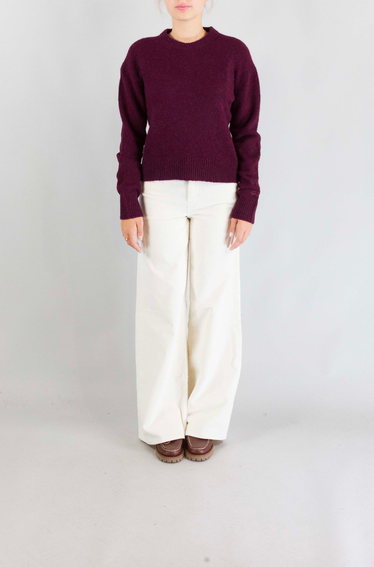 Maglia Mc2 Saint Barth Aubergine da Donna lucille soft