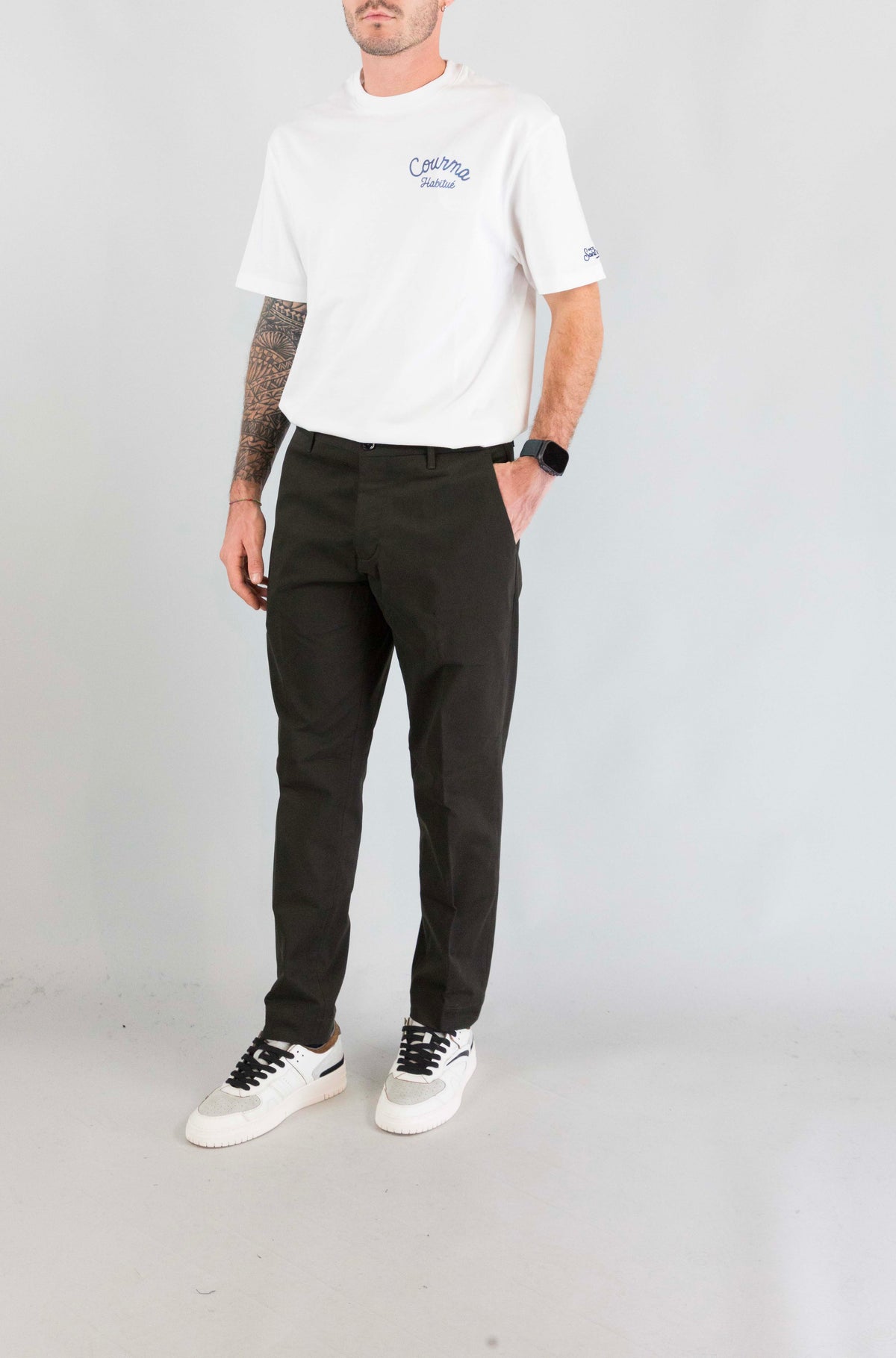 Pantalone Nine In The Morning Moro da Uomo giove piatto slim