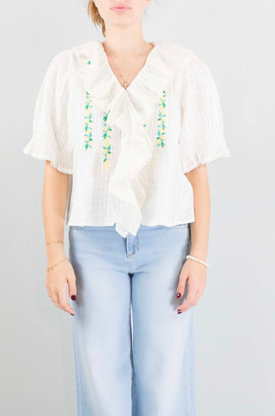 Top Louizon Ecru da Donna panis