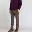 Maglia Mc2 Saint Barth Aubergine da Uomo regent lambswool