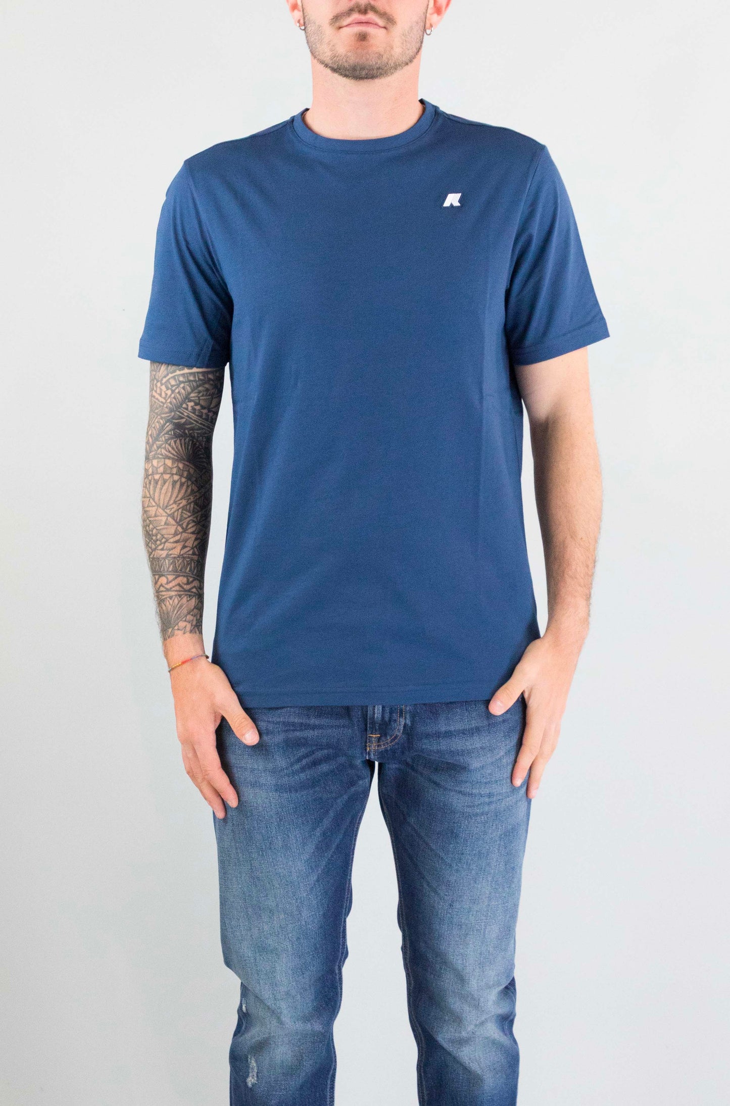 T-Shirt Kway B67 Blue Insignia da Uomo k7125uw odom